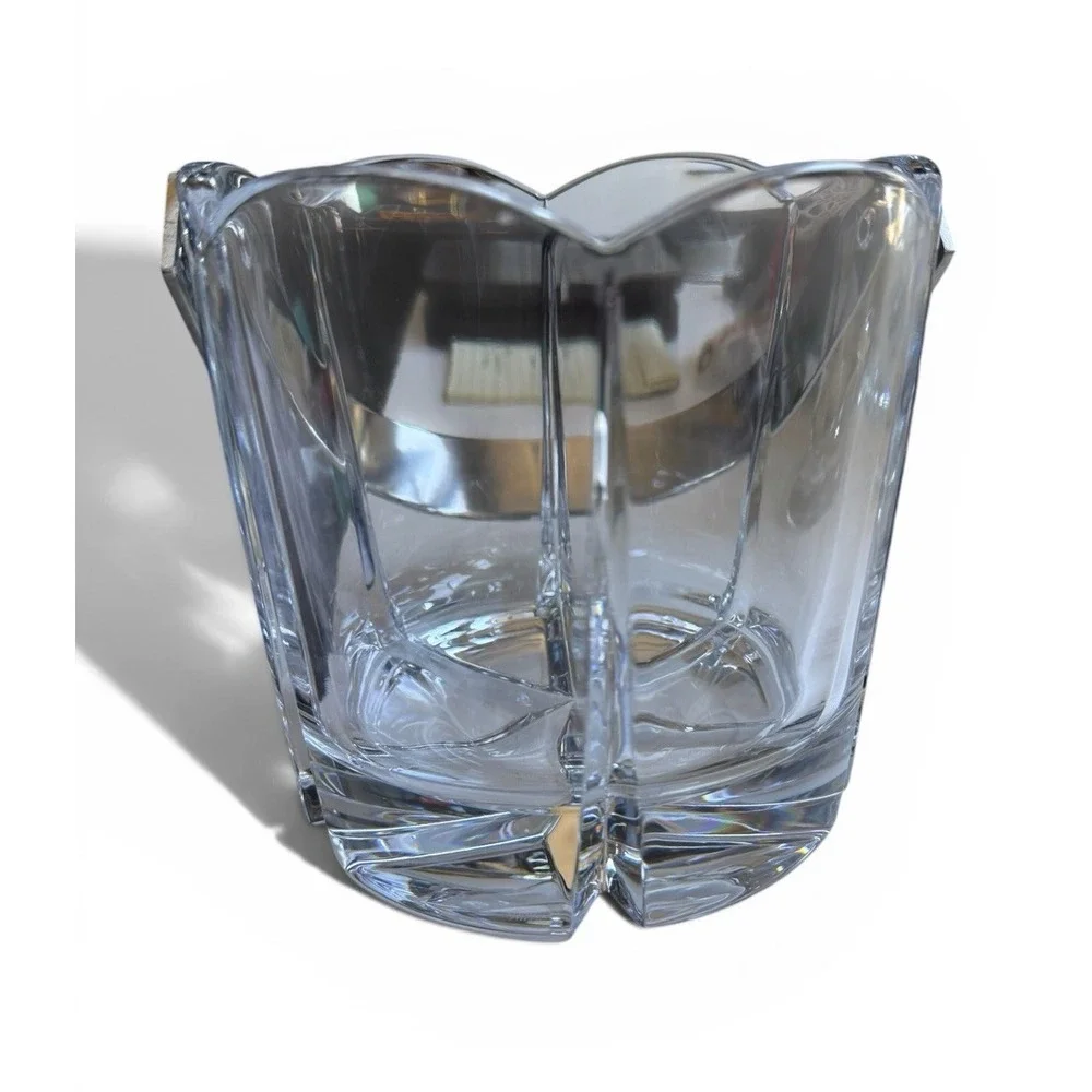 Miller Rogaska Heavy Crystal Tulipe Scalloped Champagne Chiller Ice Bucket Pot
